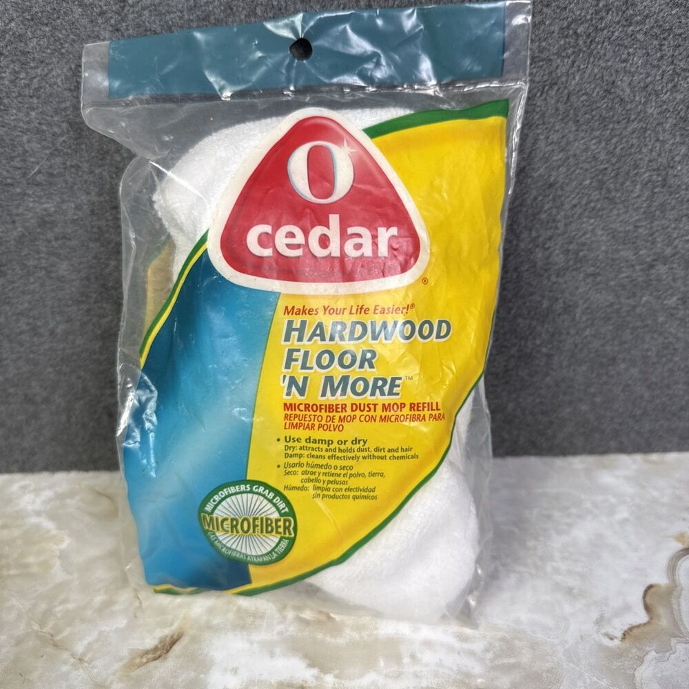 O-Cedar 2004 Hardwood Floor N More Microfiber Dust Mop Refill NEW NIP